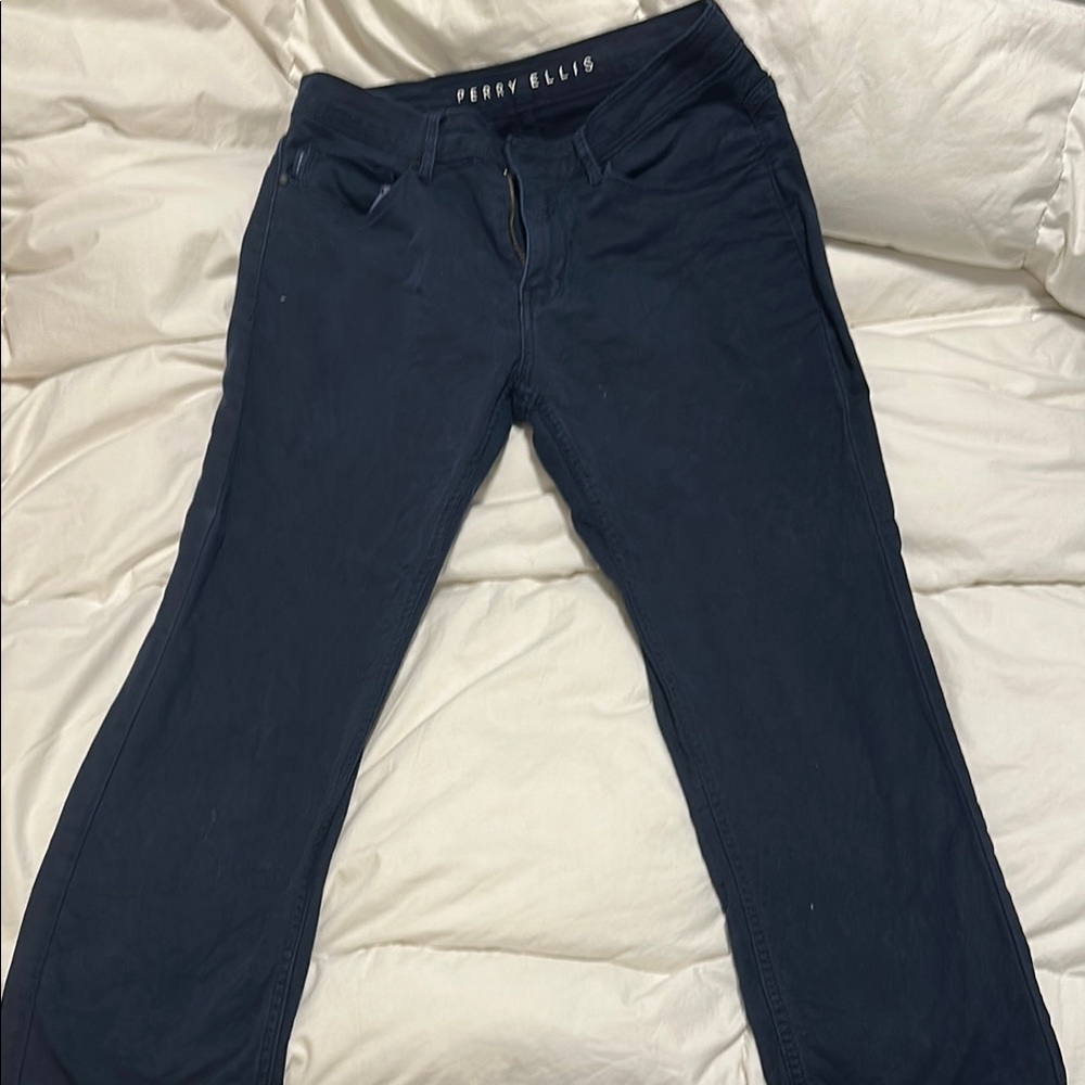 Perry Ellis Navy Chinos